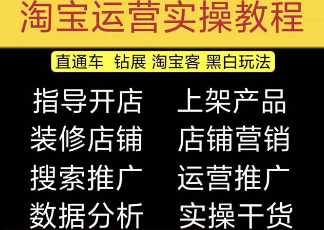 2023淘宝开店教程0基础到高级全套视频网店电商运营培训教学课程（2月更新）-行动派