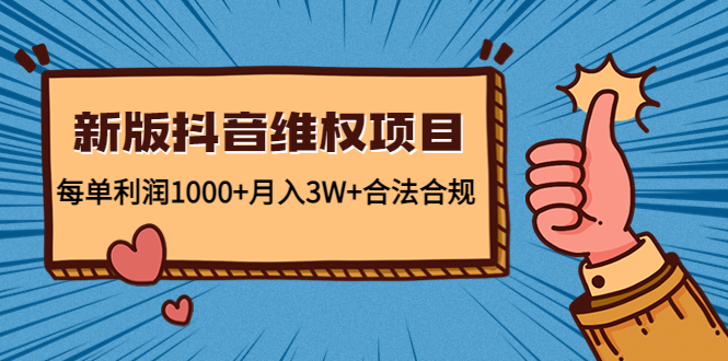 新版抖音维全项目：每单利润1000+月入3W+合法合规！-行动派