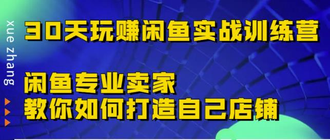 30天玩赚闲鱼实战训练营，闲鱼专业卖家教你如何打造自己店铺￼-行动派