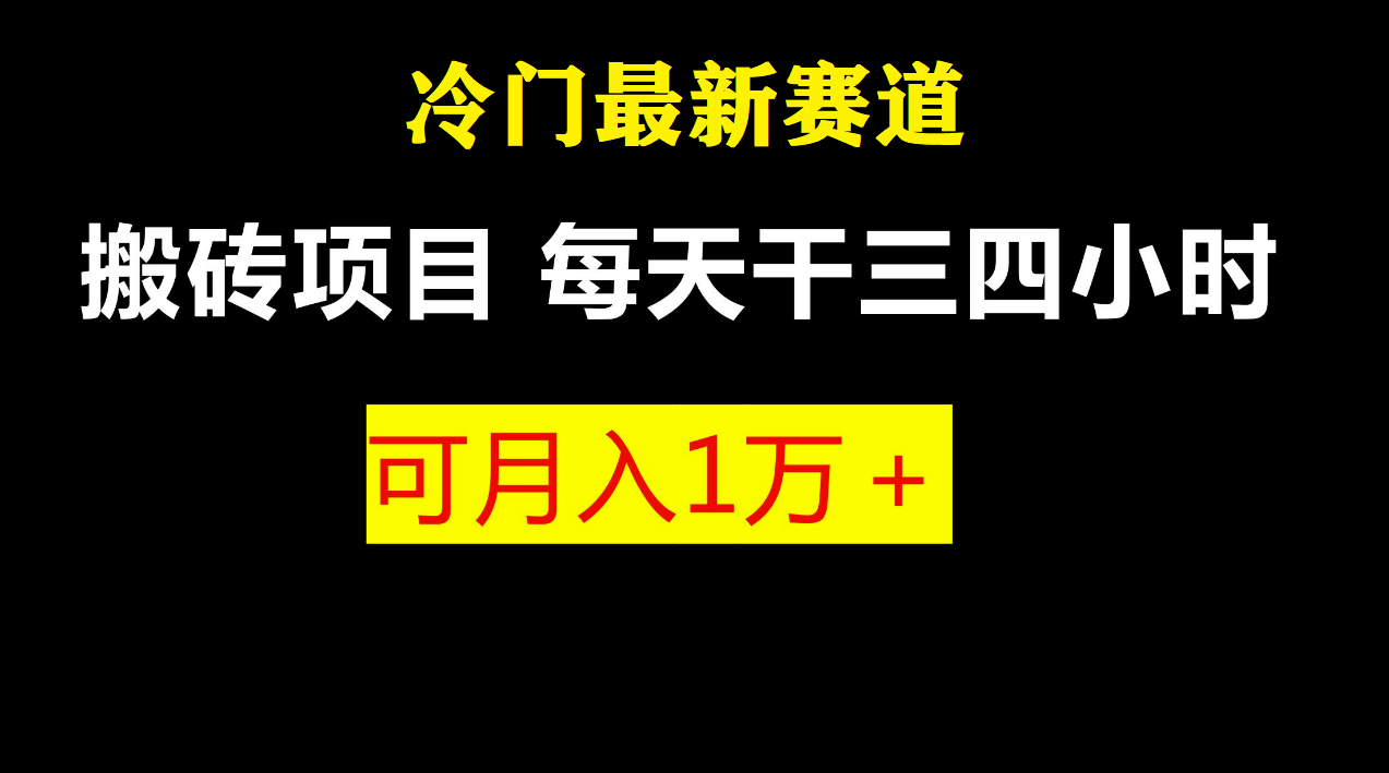 最新冷门游戏搬砖项目，零基础也能玩（附教程+软件）-行动派