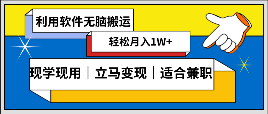 低密度新赛道 视频无脑搬 一天1000+几分钟一条原创视频 零成本零门槛超简单-行动派